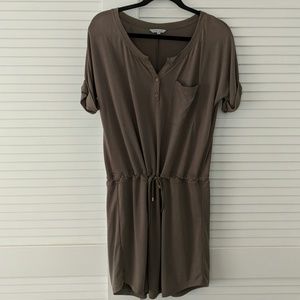 Naked zebra tie waist shift dress